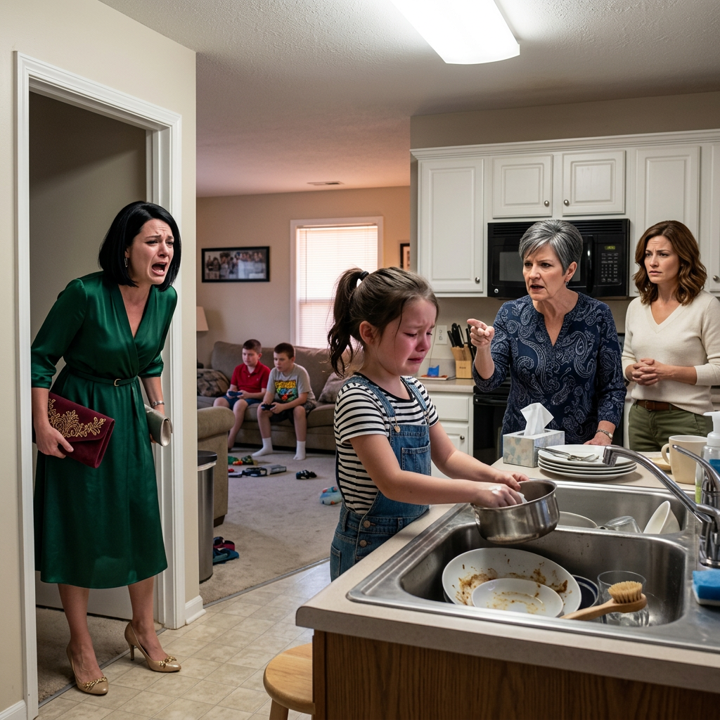 J'ai laissé ma fille avec mes parents pour un mariage et je suis revenue la trouver en pleurant à l'évier pendant que ma mère se moquait d'elle comme une servante. Rois