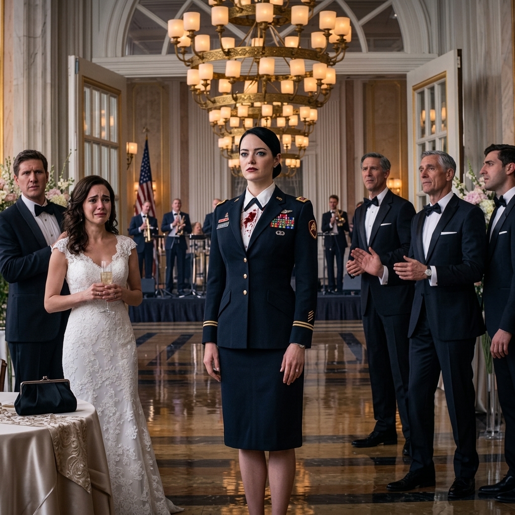 Sestra mi hodila červené víno přes uniformu a řekla mi, že nepatřím do toho tanečního sálu, otec řekl ochrance, aby mě odvezla, než ztrapním jeho budoucího syna, a já se podíval na skvrnu, která mi běhá po stuhách, zkontroloval odpočítávání a řekl: 